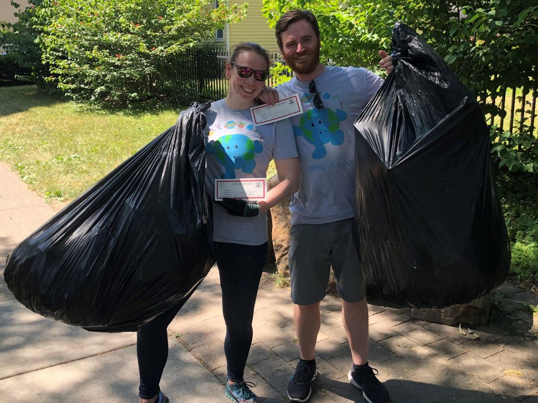 Trash Talk Community Cleanup with the Rochester Amerks!